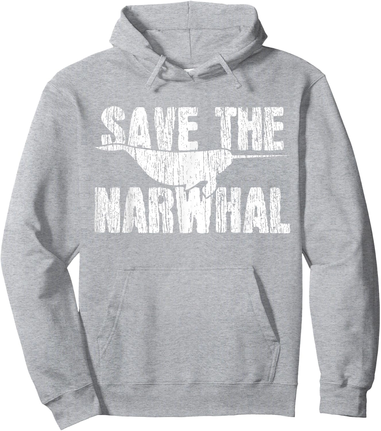 Narwhals Whale Hoodie - Hoodie | Ash