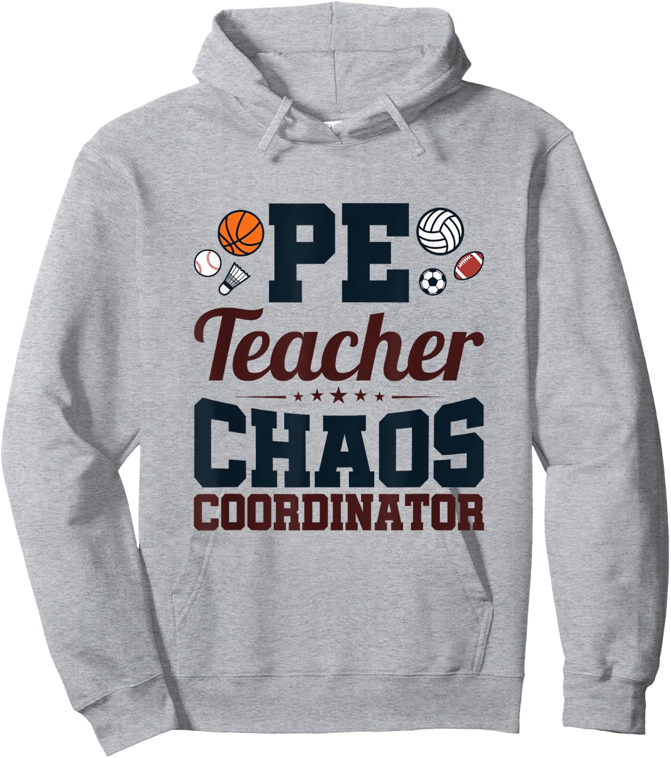 Chaos Coordinator - PE Teacher Women Hoodie - Hoodie | Ash