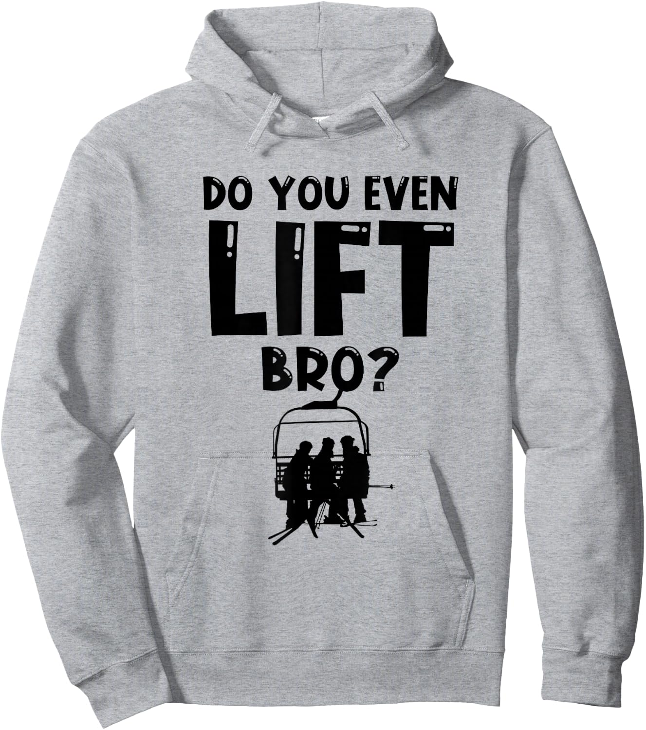 Skier Heartbeat Ski Hoodie - Hoodie | Ash