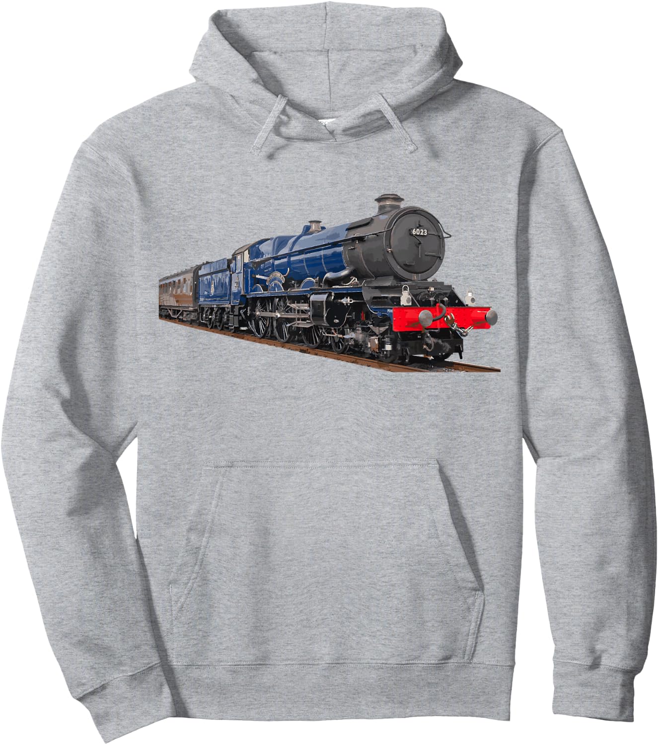 Train King Edward II Locomotive Engine Hoodie - Hoodie | Ash