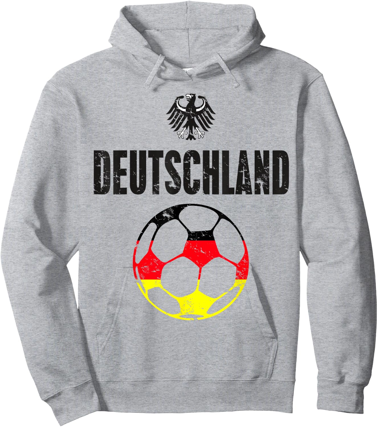 Germany Deutschland Football Soccer Flag German Hoodie - Hoodie | Ash
