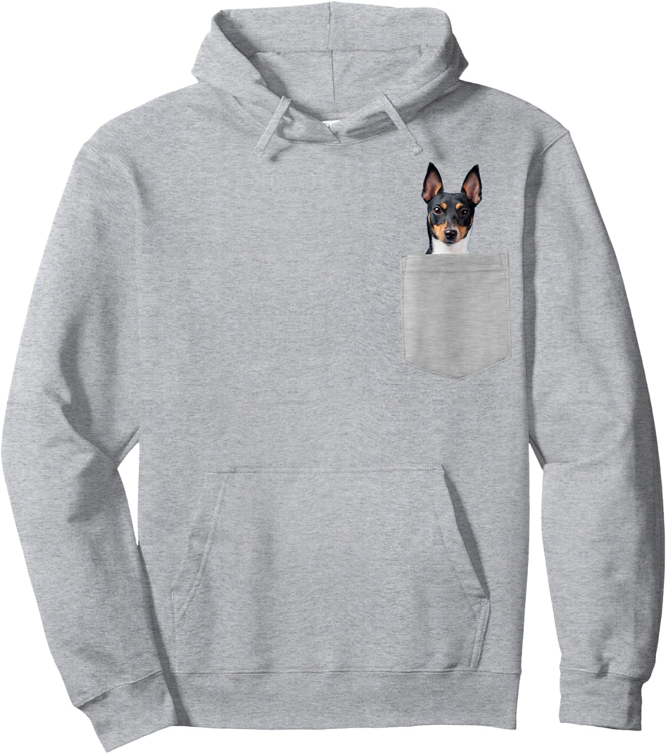 Dog in Your Pocket Toy Fox Terrier Hoodie - Hoodie | Ash