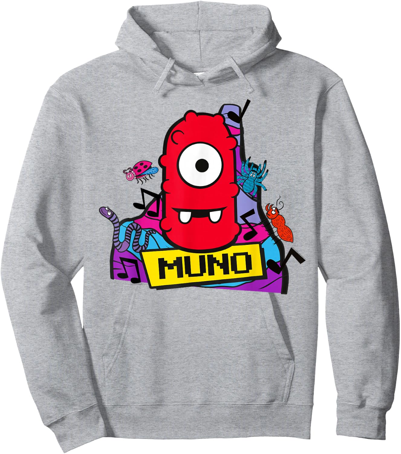 Yo Gabba Gabba - Classic Muno 02 Hoodie - Hoodie | Ash