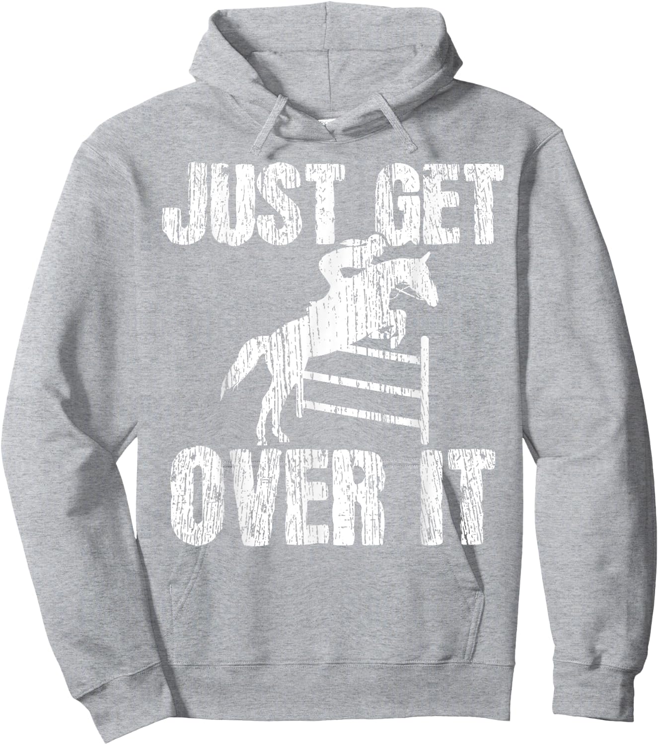 Show Jumping Vintage Equestrian Horse Show Hoodie - Hoodie | Ash