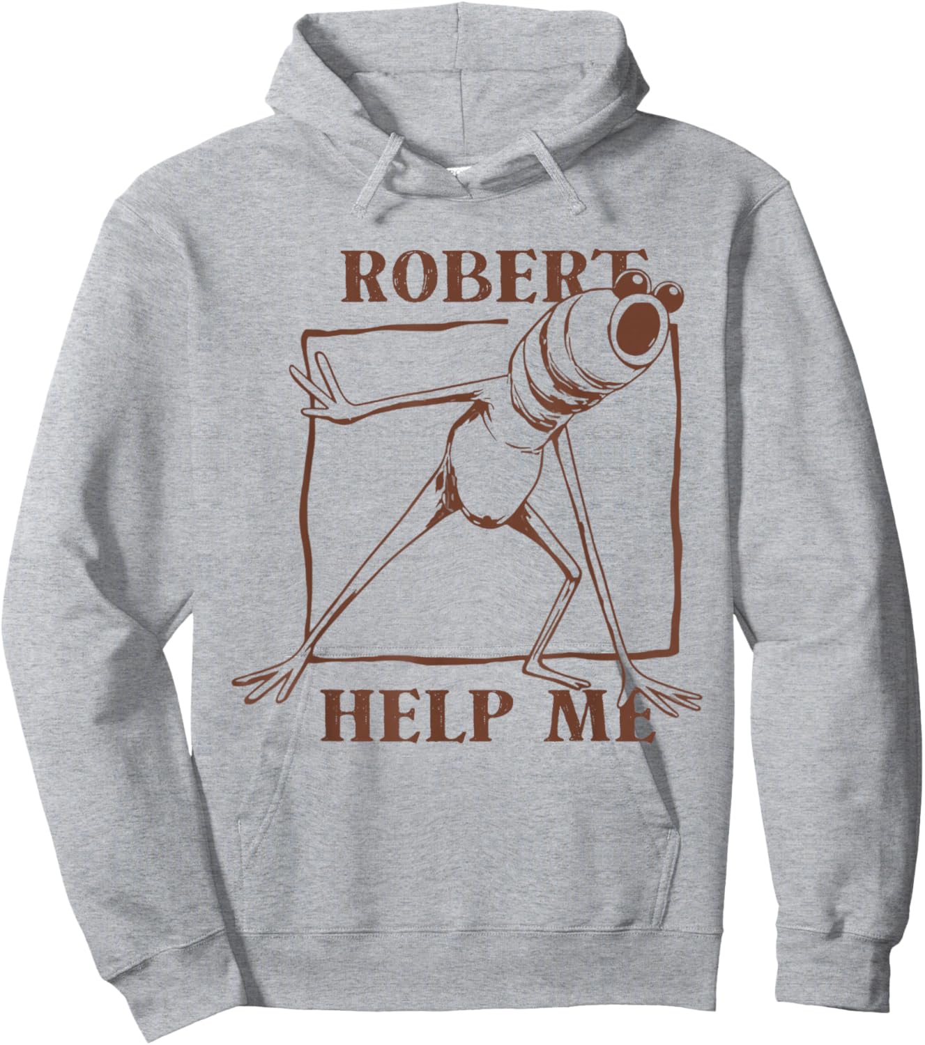 Robert Help Me Marcus The Worm Funny Meme Hoodie - Hoodie | Ash