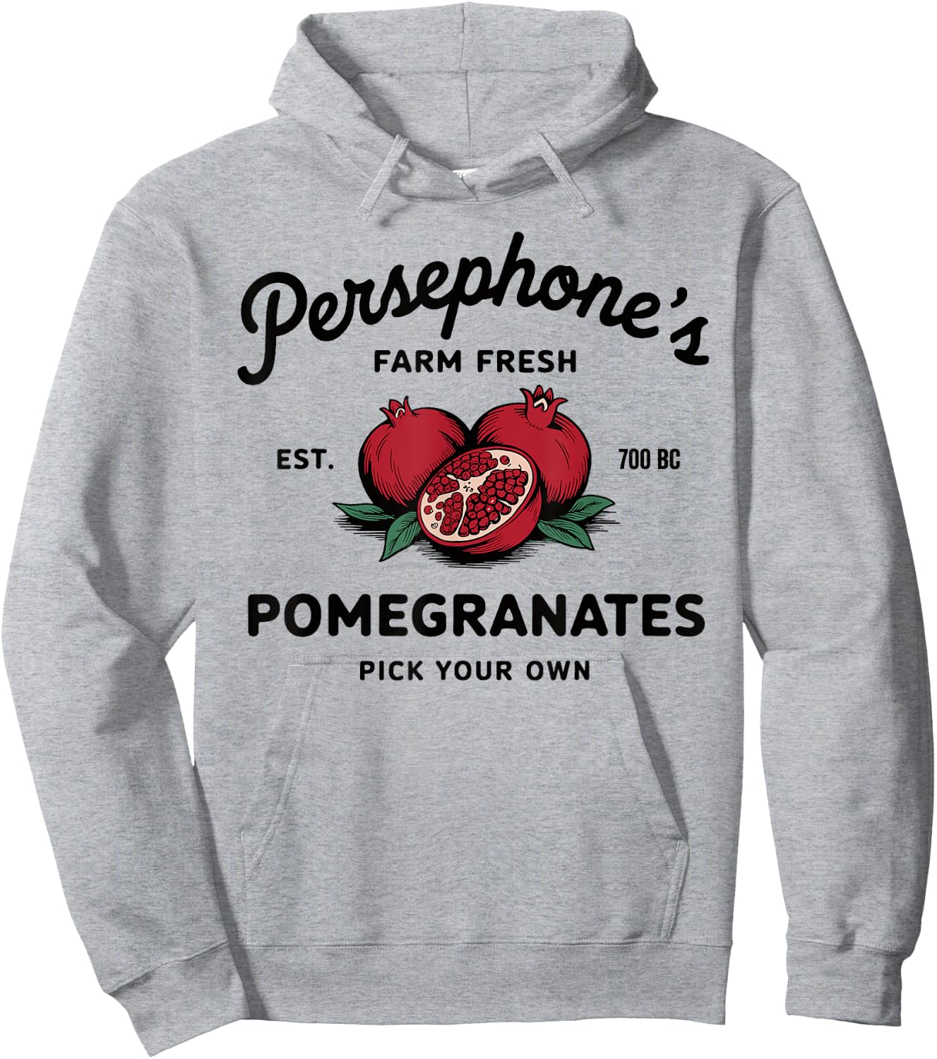 Persephone's Pomegranates Greek Mythology Hoodie - Hoodie | Ash