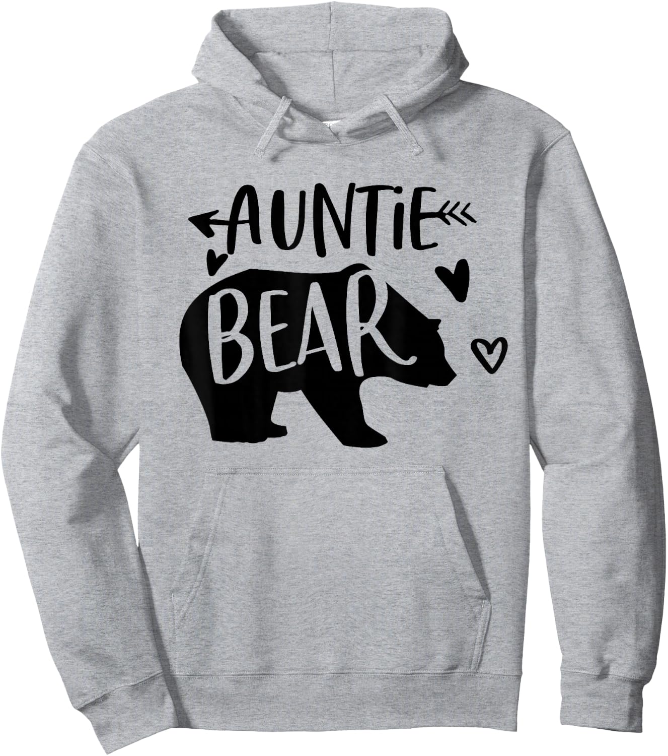 Auntie Bear Cute Family Aunt Shirt Bear Gift Hoodie - Hoodie | Ash