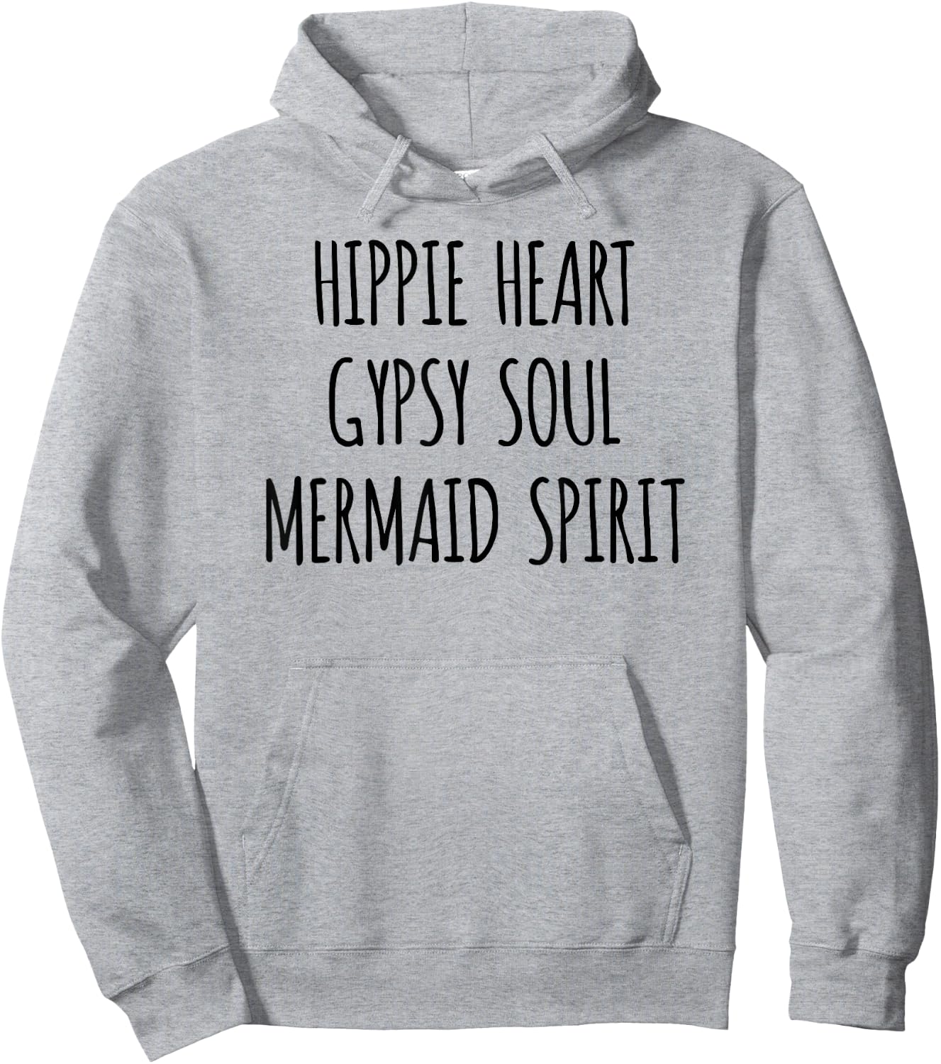 Hippie Heart Gypsy Soul Mermaid Spirit Hoodie - Hoodie | Ash