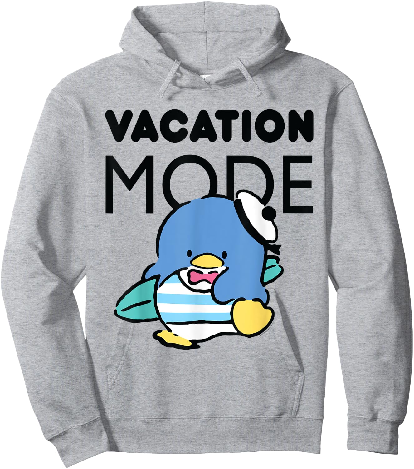 Tuxedosam Vacation Mode Surfer Surfing Penguin Hoodie - Hoodie | Ash