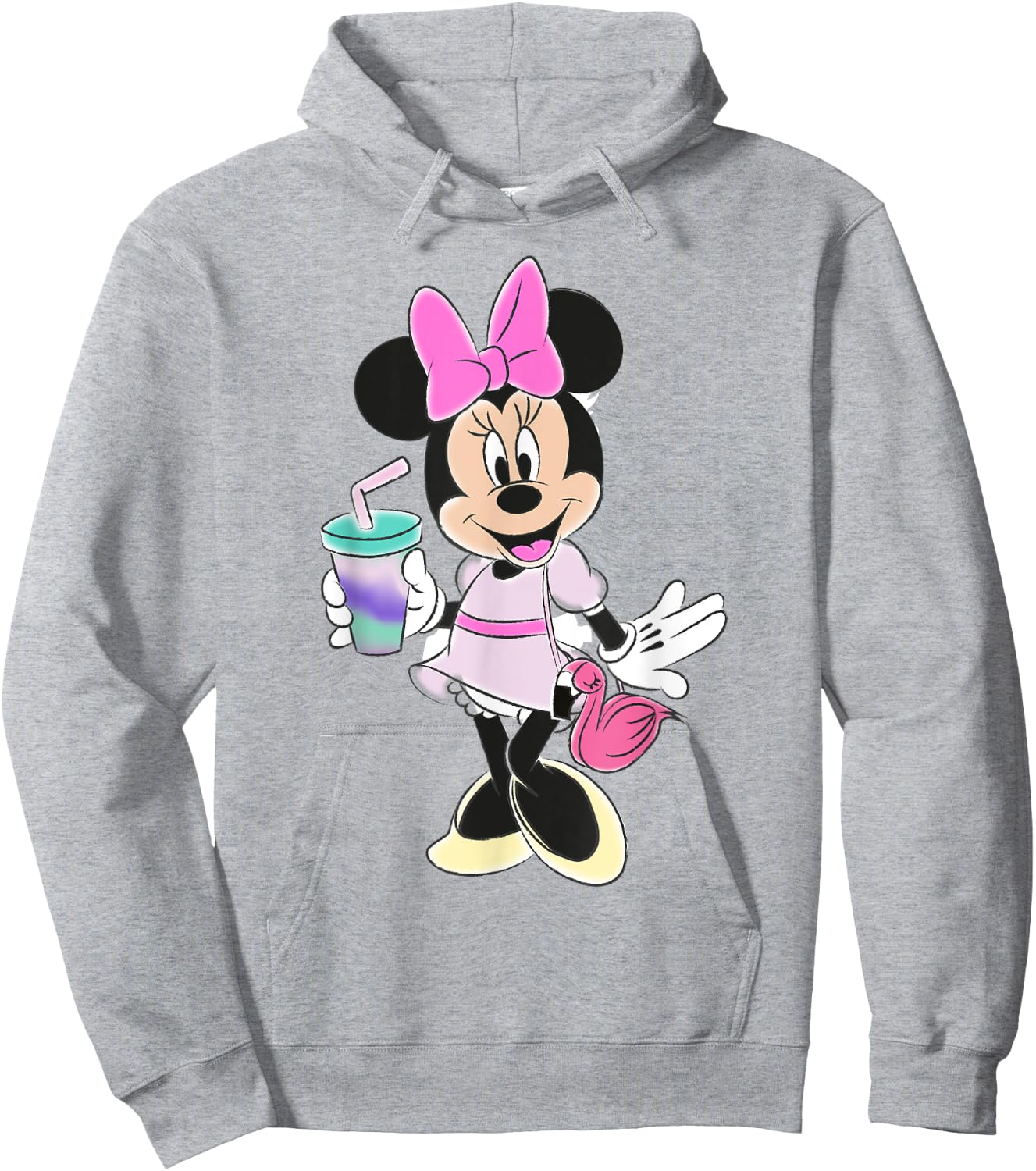 Disney Minnie Mouse Unicorn Flamingo Bag Hoodie - Hoodie | Ash