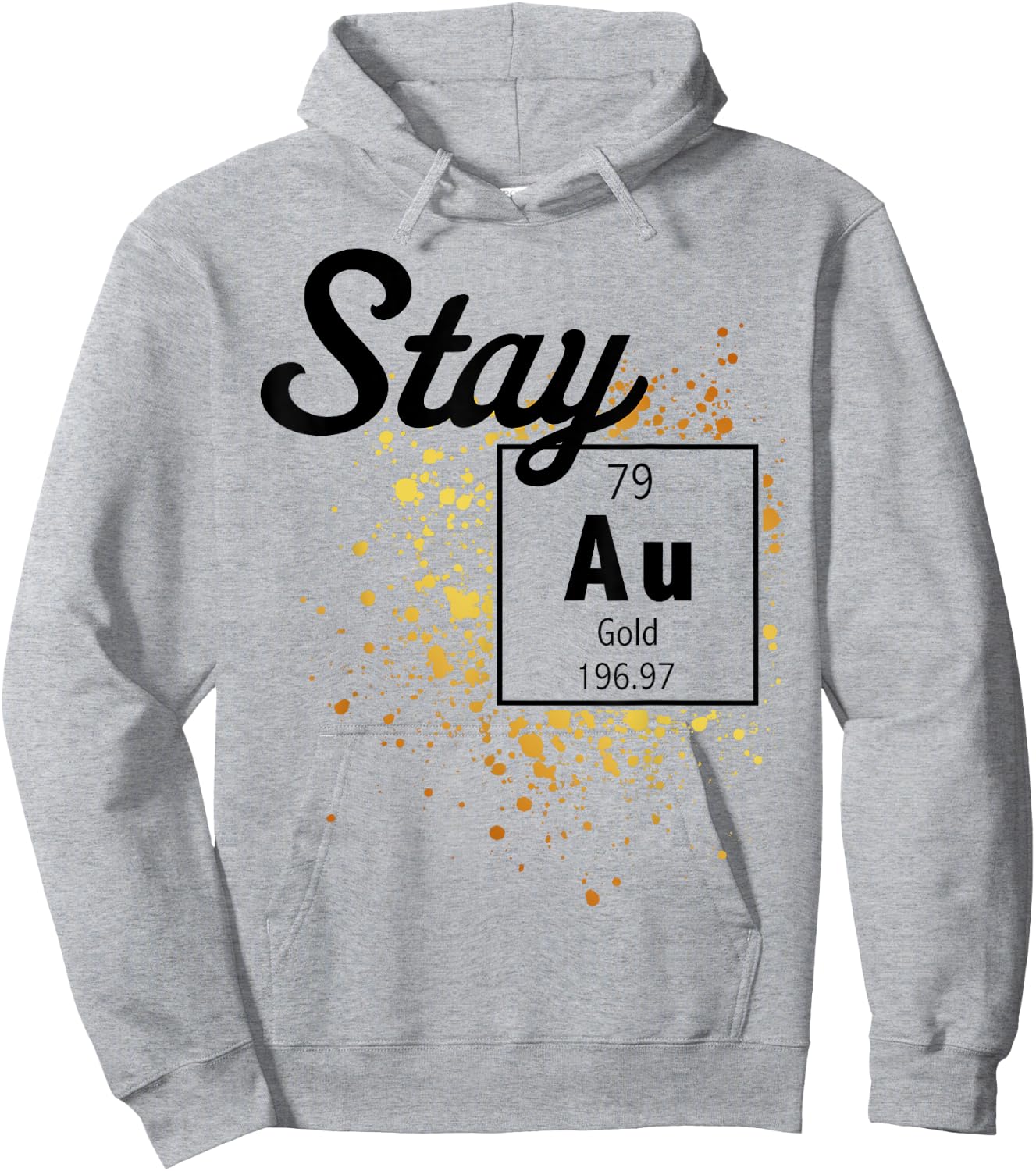 Stay Gold Periodic Element Flakes Hoodie - Hoodie | Ash
