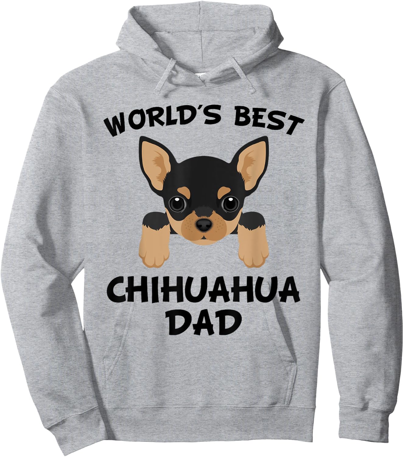 World's Best Chihuahua Dad Dog Owner Hoodie - Hoodie | Ash