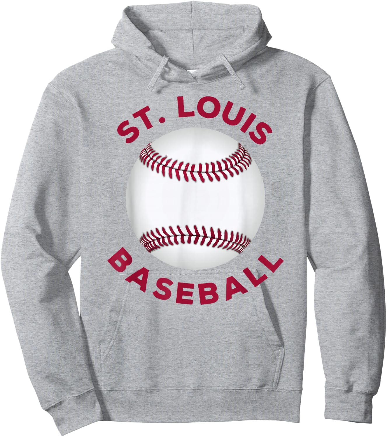 Classic St. Louis Missouri Baseball Fan Retro Hoodie - Hoodie | Ash