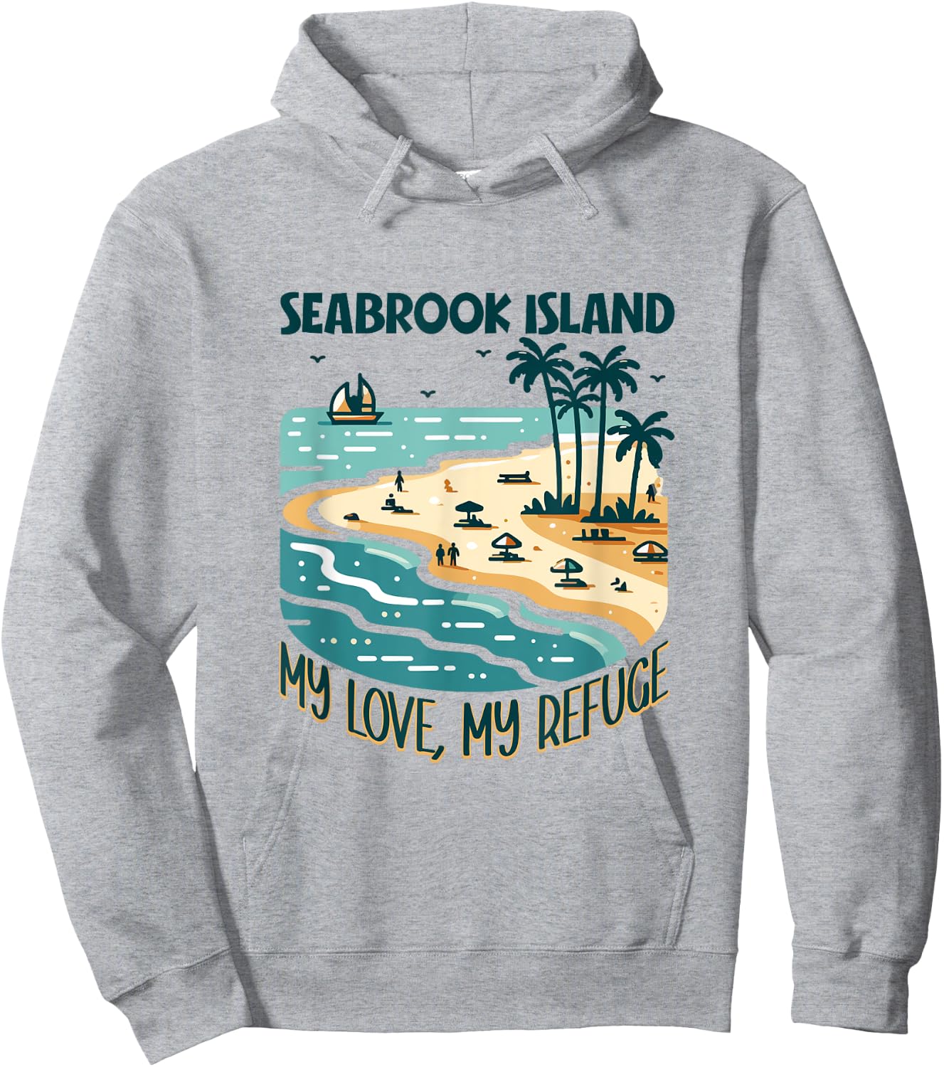 My refuge Seabrook Island Hoodie - Hoodie | Ash