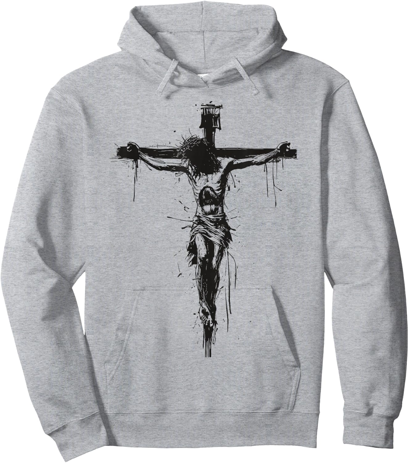 Jesus Christ on the cross Hoodie - Hoodie | Ash