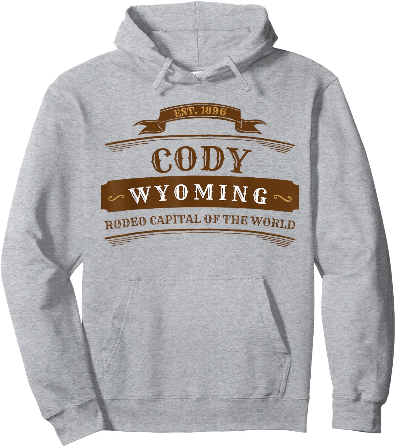 Cody Wyoming Shirt WY Rodeo Cowboy Hoodie - Hoodie | Ash