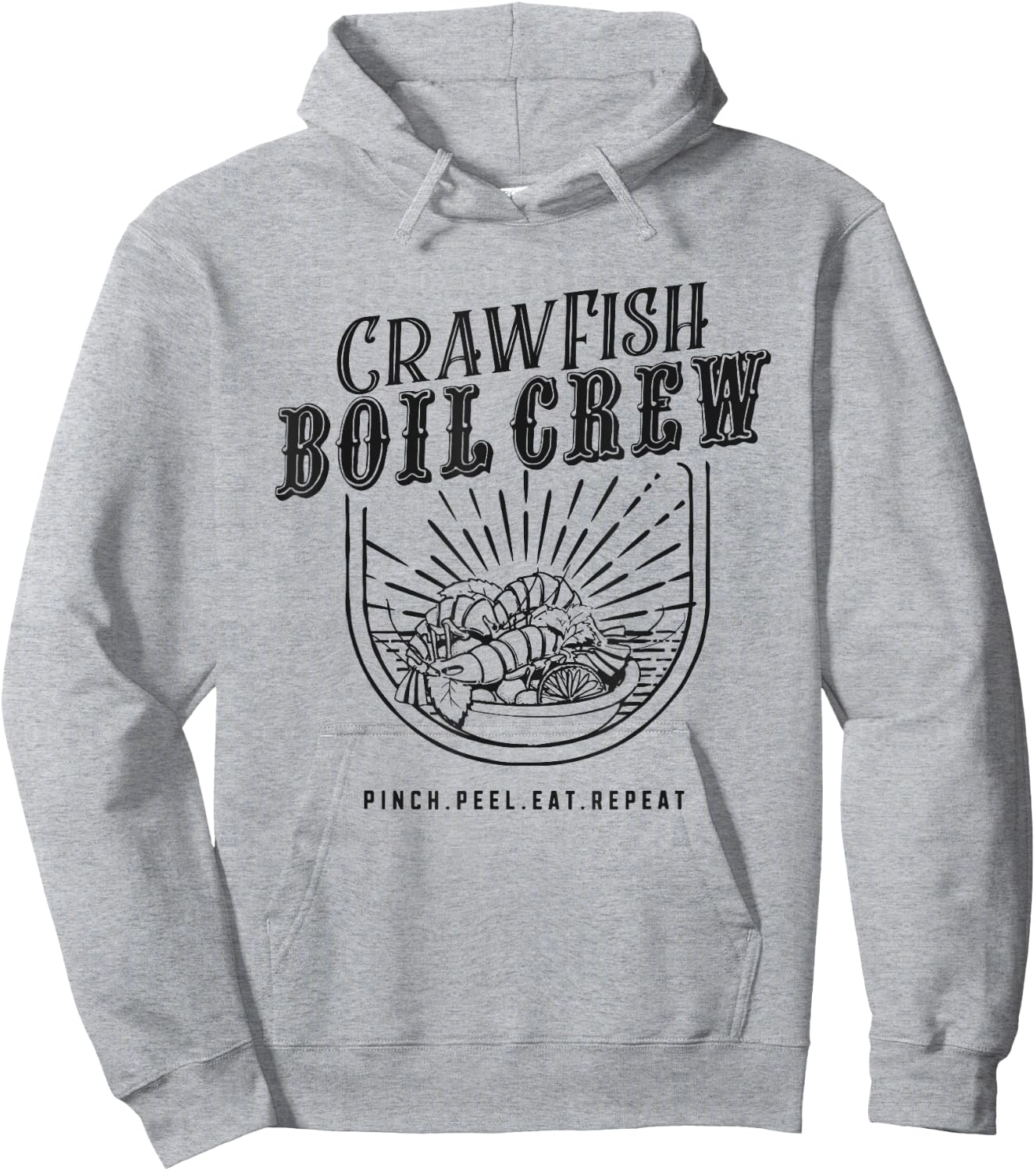 Crawfish Boil Crew fun Festival Gift Shirt Hoodie - Hoodie | Ash