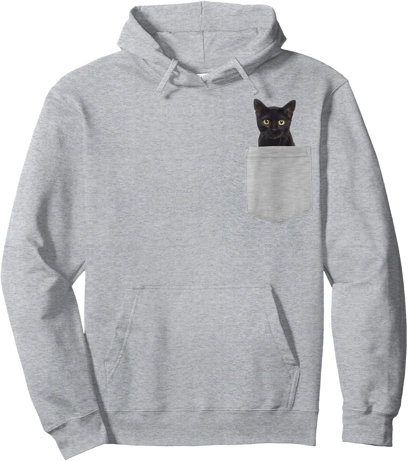 Animal in Your Pocket Black Cat Hoodie - Hoodie | Ash