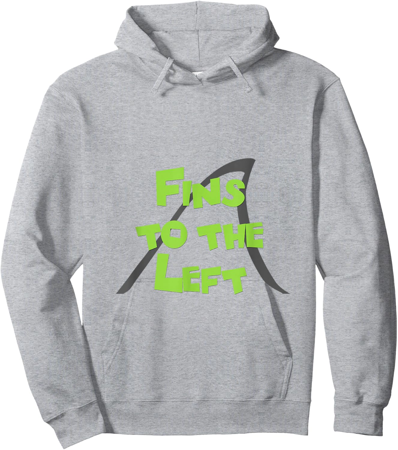 Fins to the Left Hoodie - Hoodie | Ash