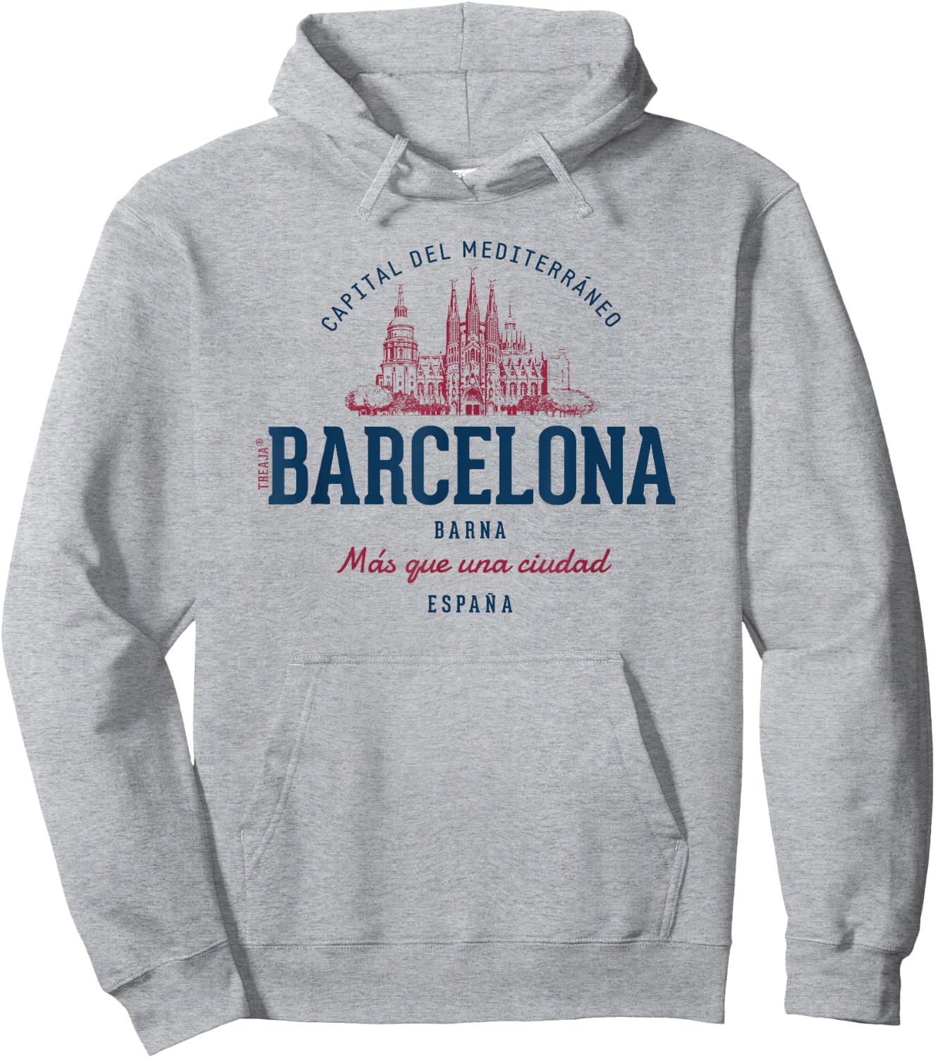 Spain Retro Styled Vintage Barcelona Hoodie - Hoodie | Ash