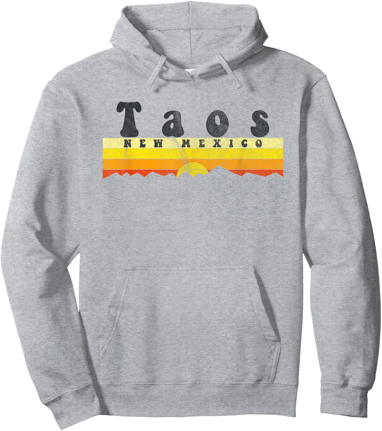 Retro Vintage Taos New Mexico Hoodie - Hoodie | Ash