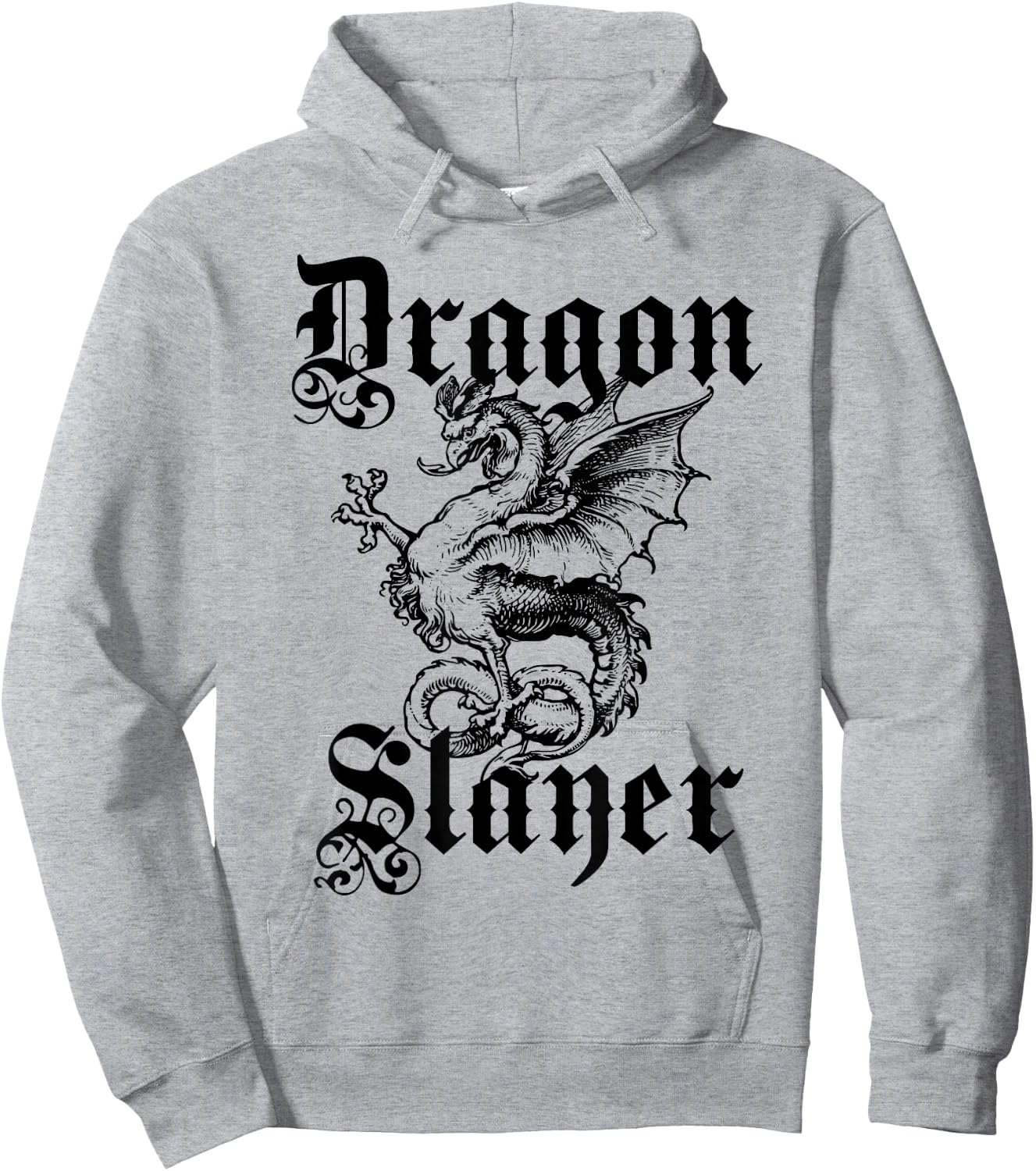 Dragon Slayer Medieval and Renaissance T Shirt Hoodie - Hoodie | Ash