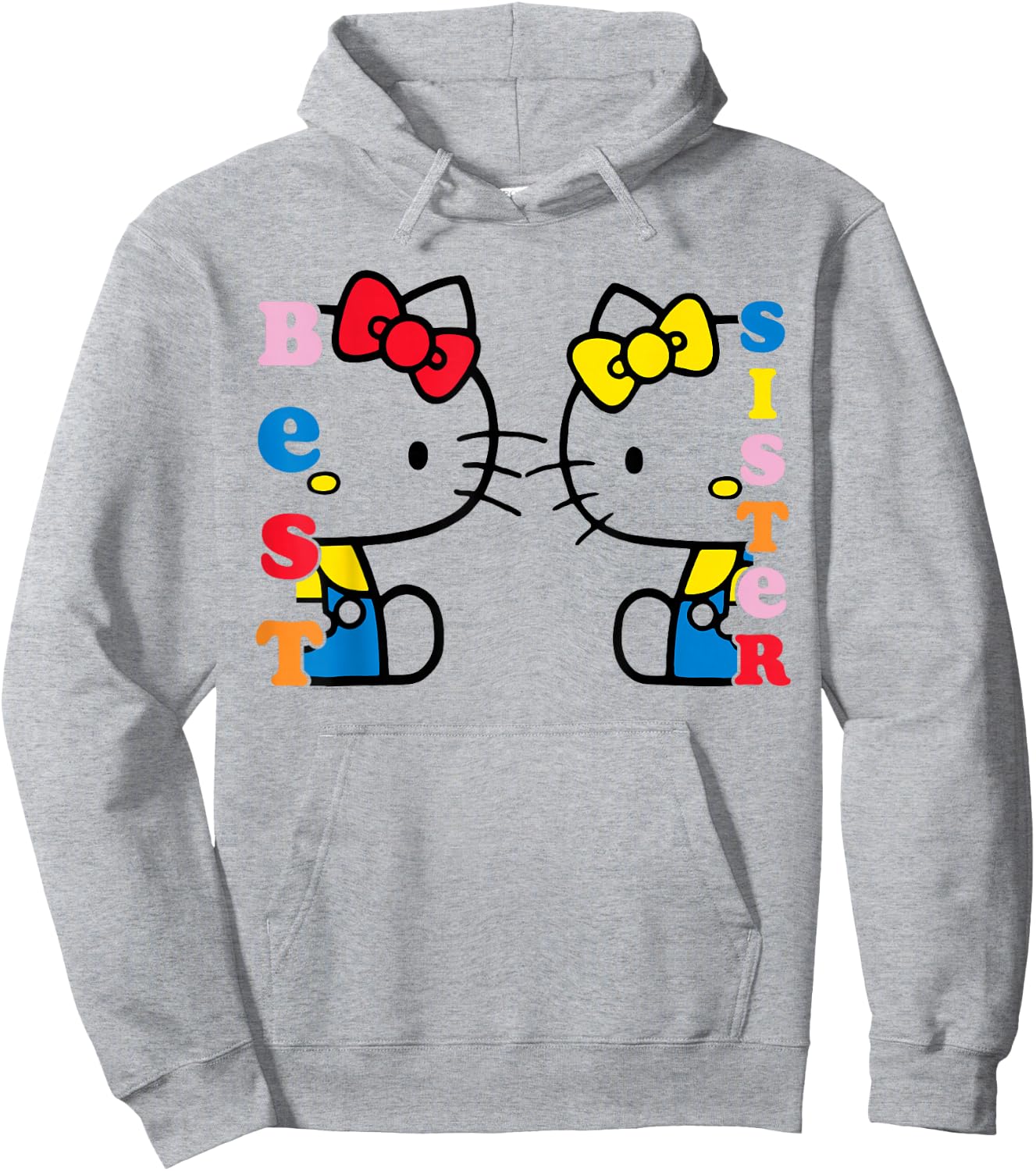 Hello Kitty and Mimmy Best Sister Shirt Hoodie - Hoodie | Ash