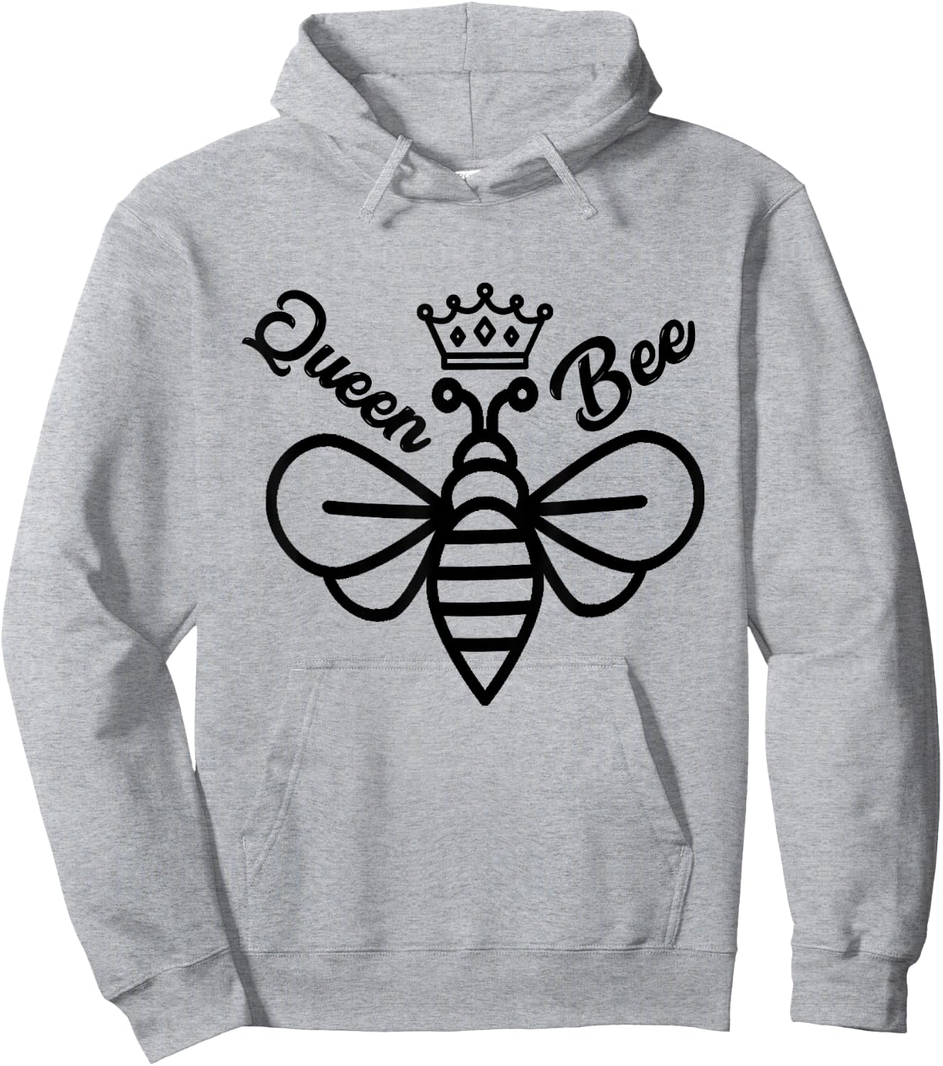 Beekeeping Crown Queen Bee Hoodie - Hoodie | Ash