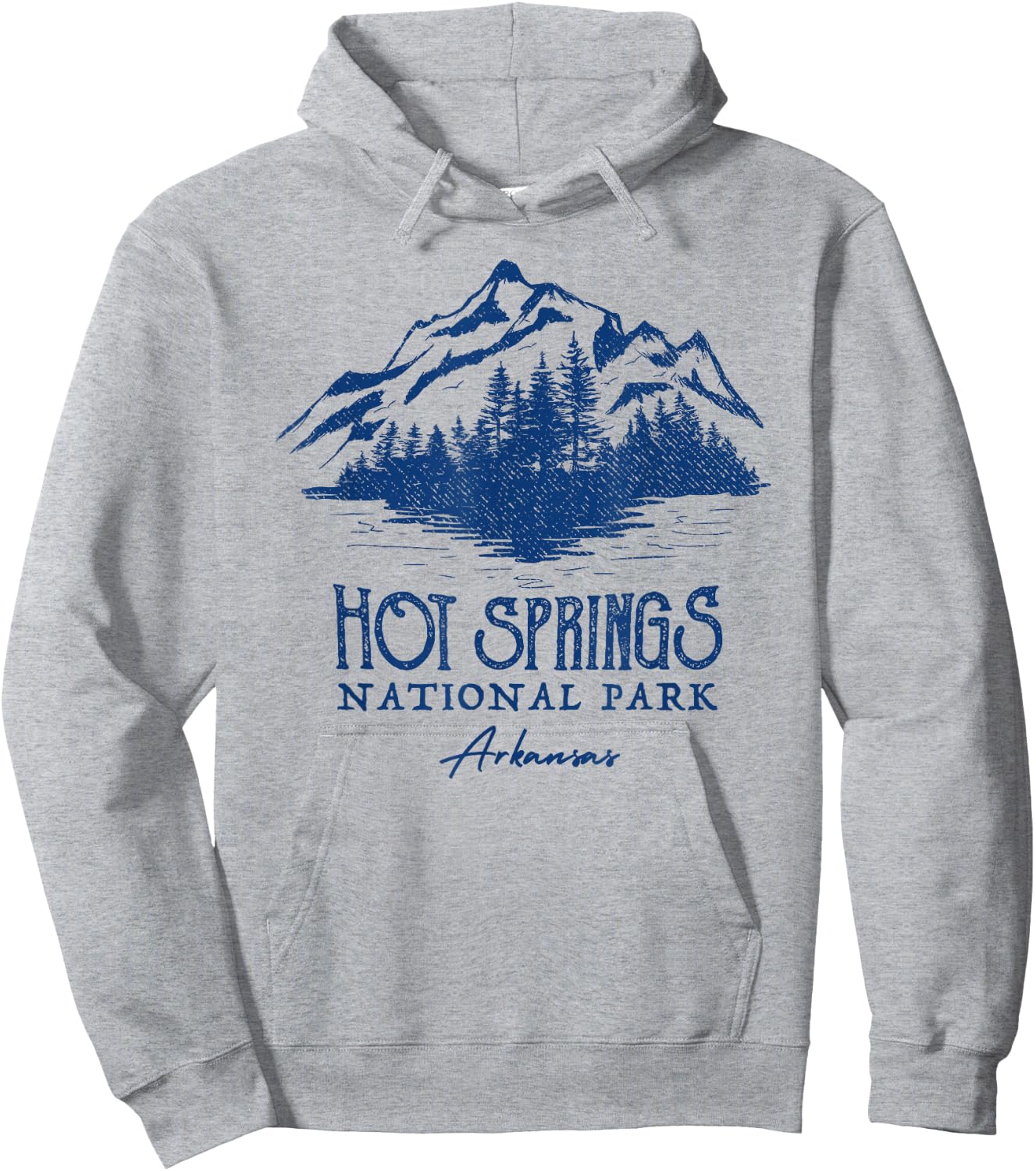 Vintage Hot Springs National Park Arkansas Hoodie - Hoodie | Ash