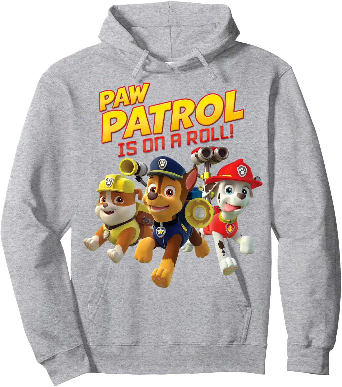PAW Patrol Is On A Roll Pup Group Leap Hoodie - Hoodie | Ash