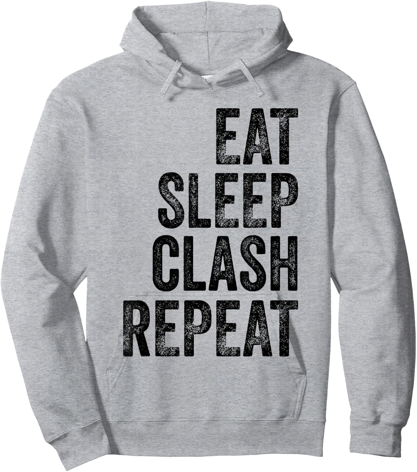 Vintage Retro Gaming Clan Shirt Eat Sleep Clash Hoodie - Hoodie | Ash