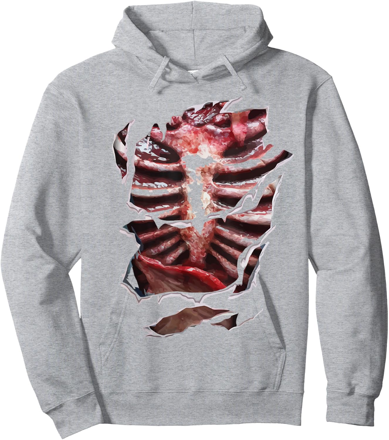 Halloween Zombie Gore DIY Costume Hoodie - Hoodie | Ash