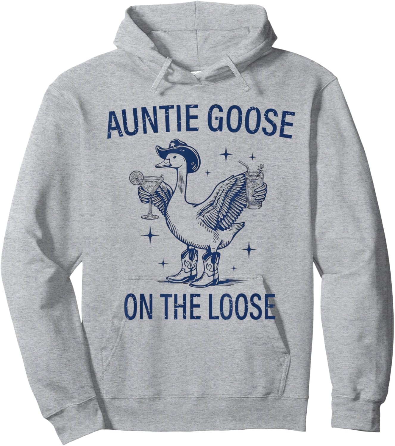 Funny Auntie Goose is On The Loose Hoodie - Hoodie | Ash