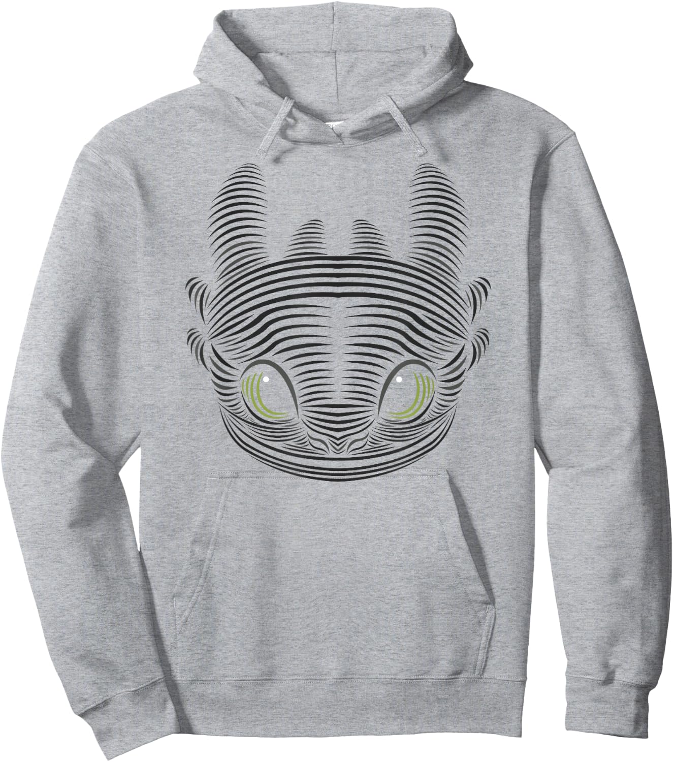 How to Train Your Dragon 3 Toothless Large Face Hoodie - Hoodie | Ash