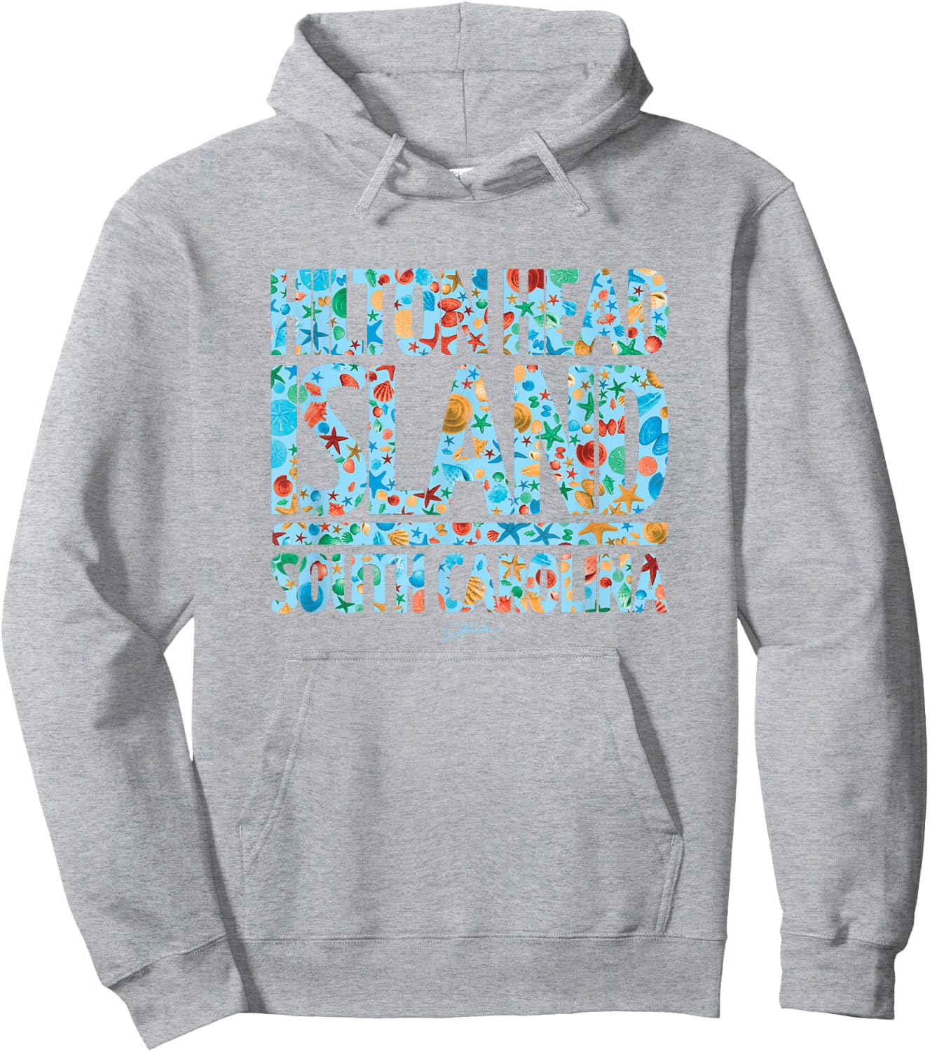 JCombs: Hilton Head Island, SC, Seashell Medley Hoodie - Hoodie | Ash