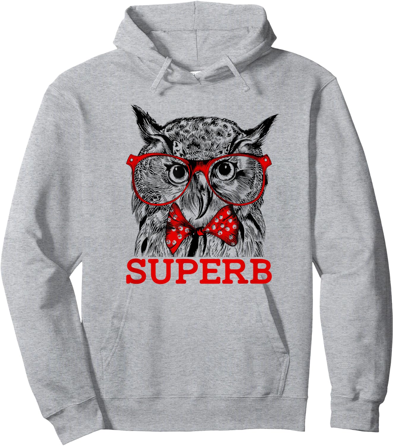 The Hipster Superb Owl Shirt - Owl Bird Shirt Hoodie - Hoodie | Ash
