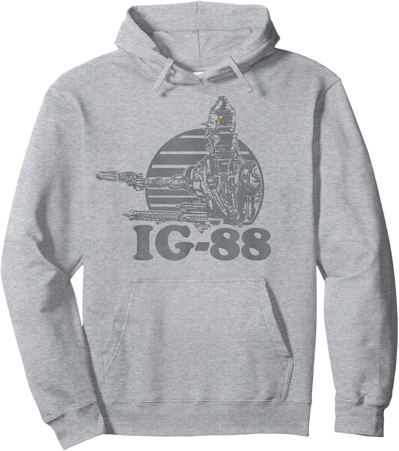Star Wars IG-88 Bounty Hunter Badge Graphic Hoodie - Hoodie | Ash