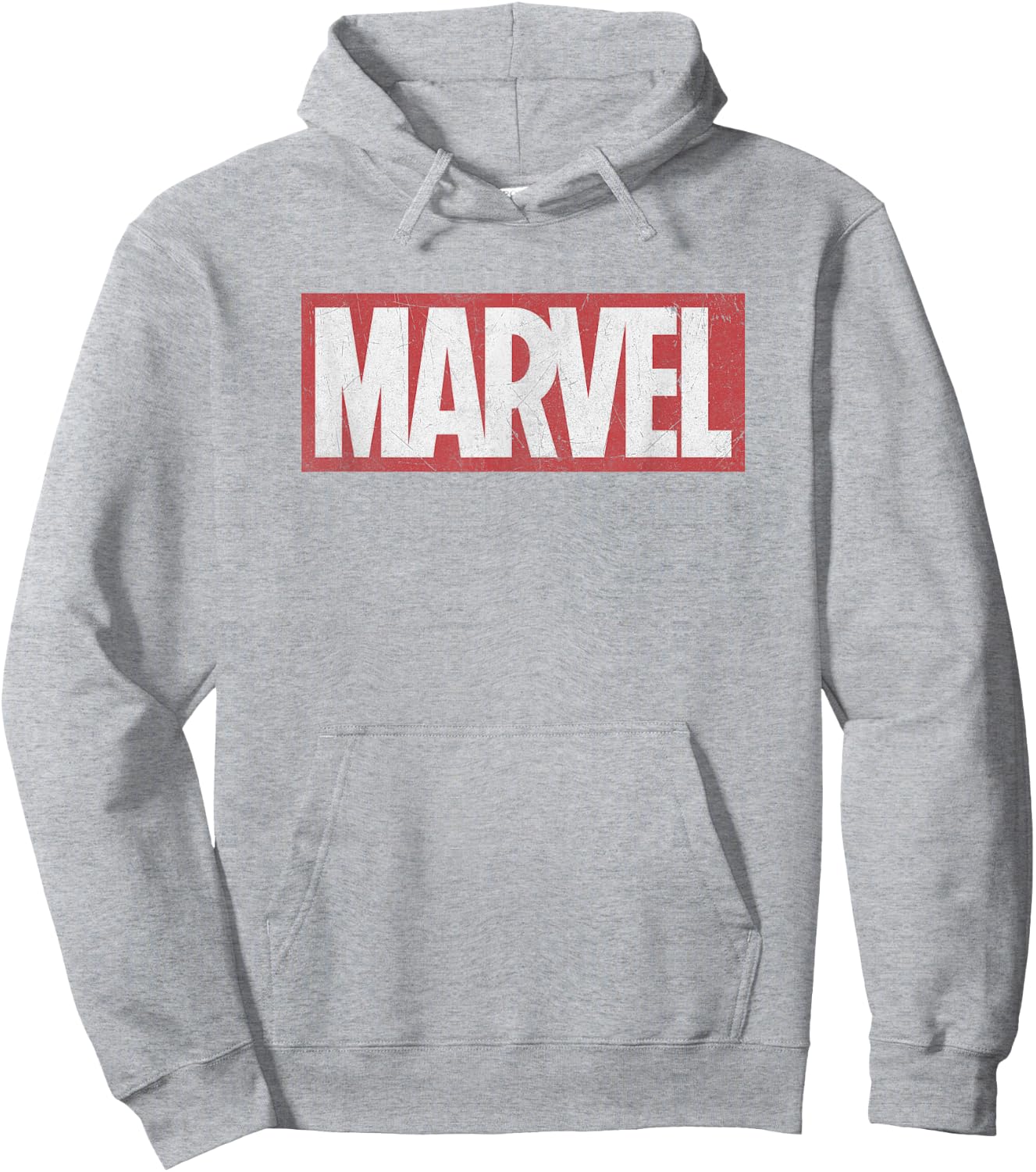 Marvel Classic Distressed Logo Graphic C1 Hoodie - Hoodie | Ash