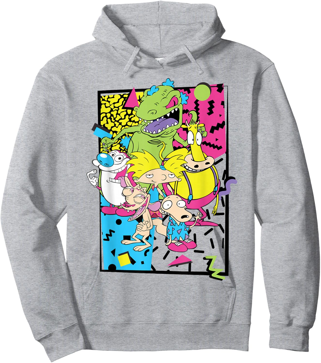 Nickelodeon Retro 90s Nick Party Hoodie - Hoodie | Ash