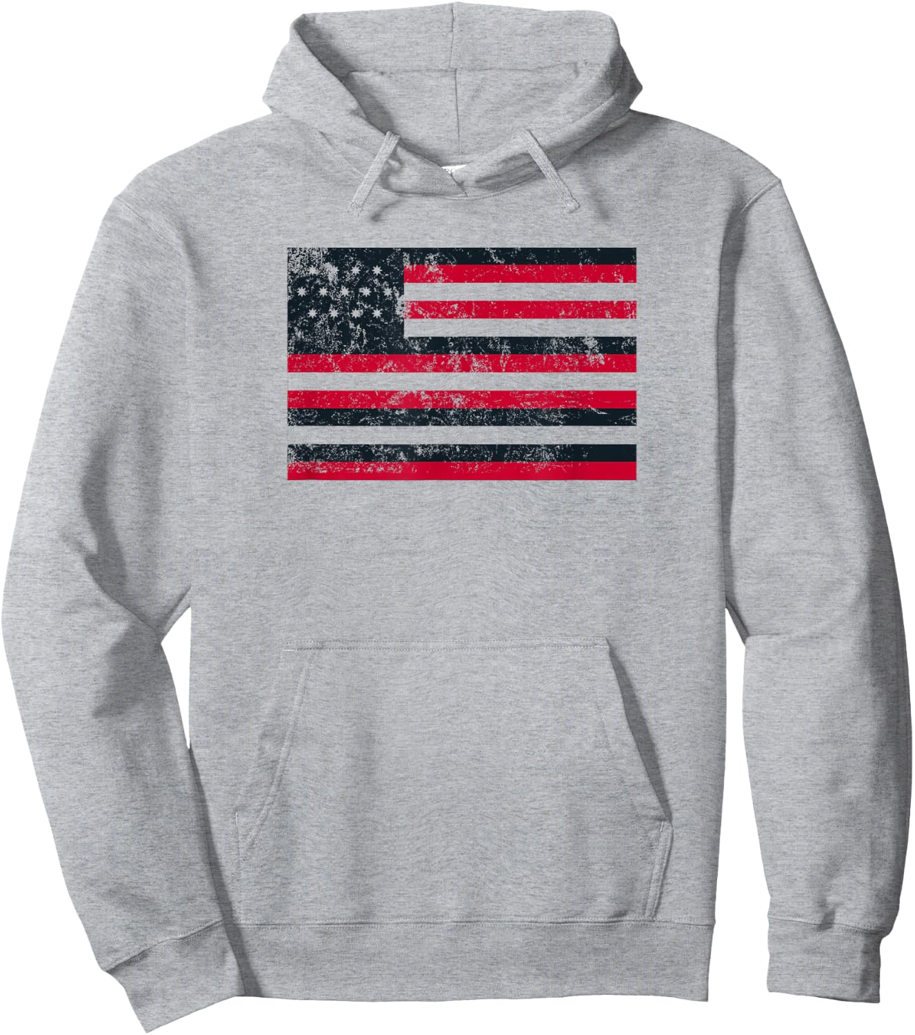 SERAPIS distressed flag (Front) Hoodie - Hoodie | Ash