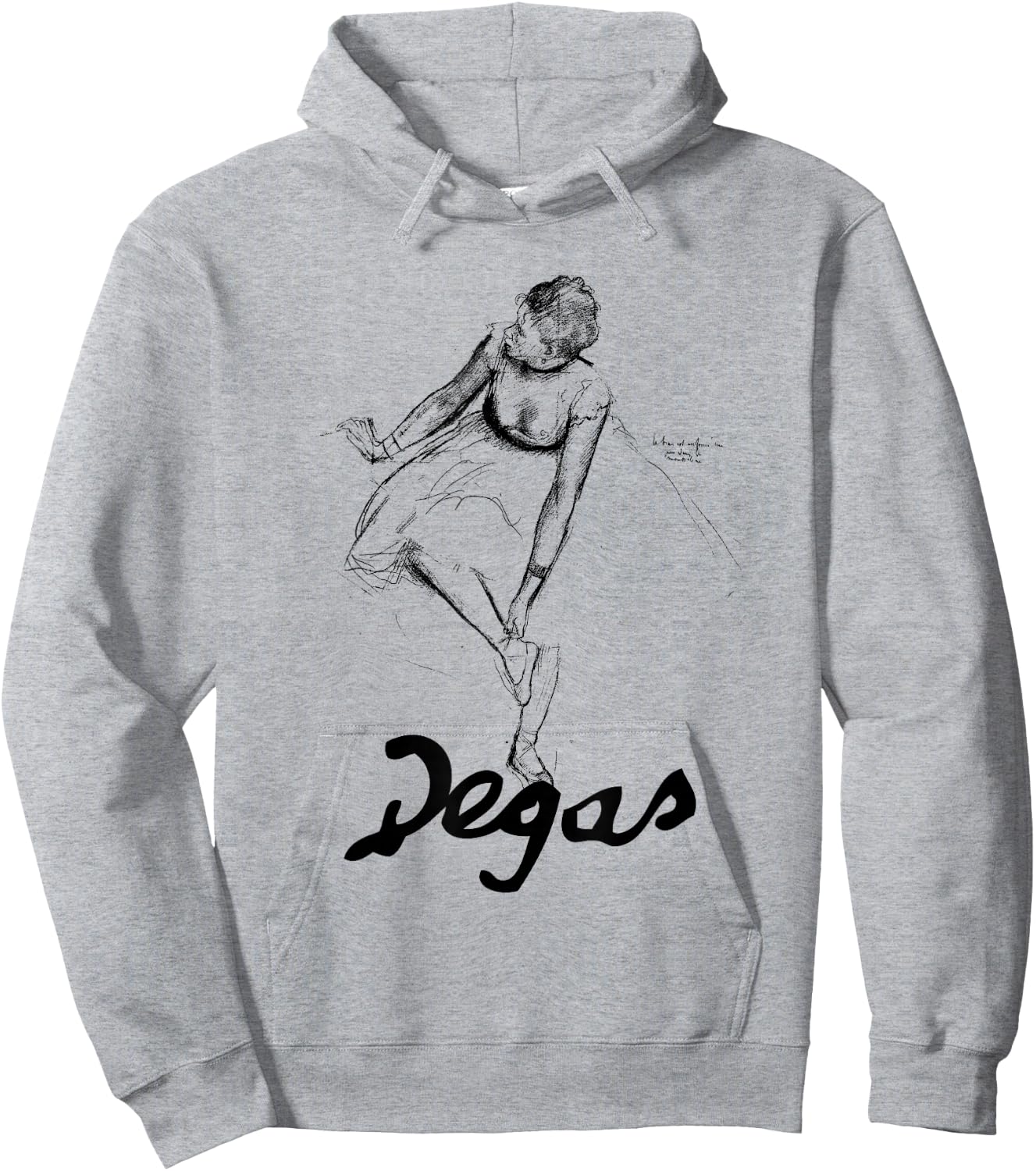 Edgar Degas Dancer Adjusting Her Slipper Hoodie - Hoodie | Ash