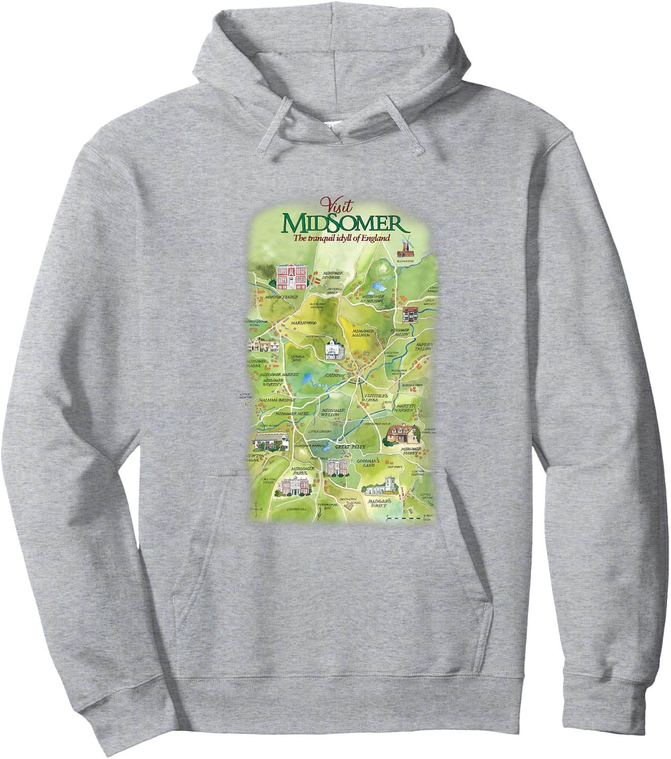 Visit Midsomer Hoodie - Hoodie | Ash