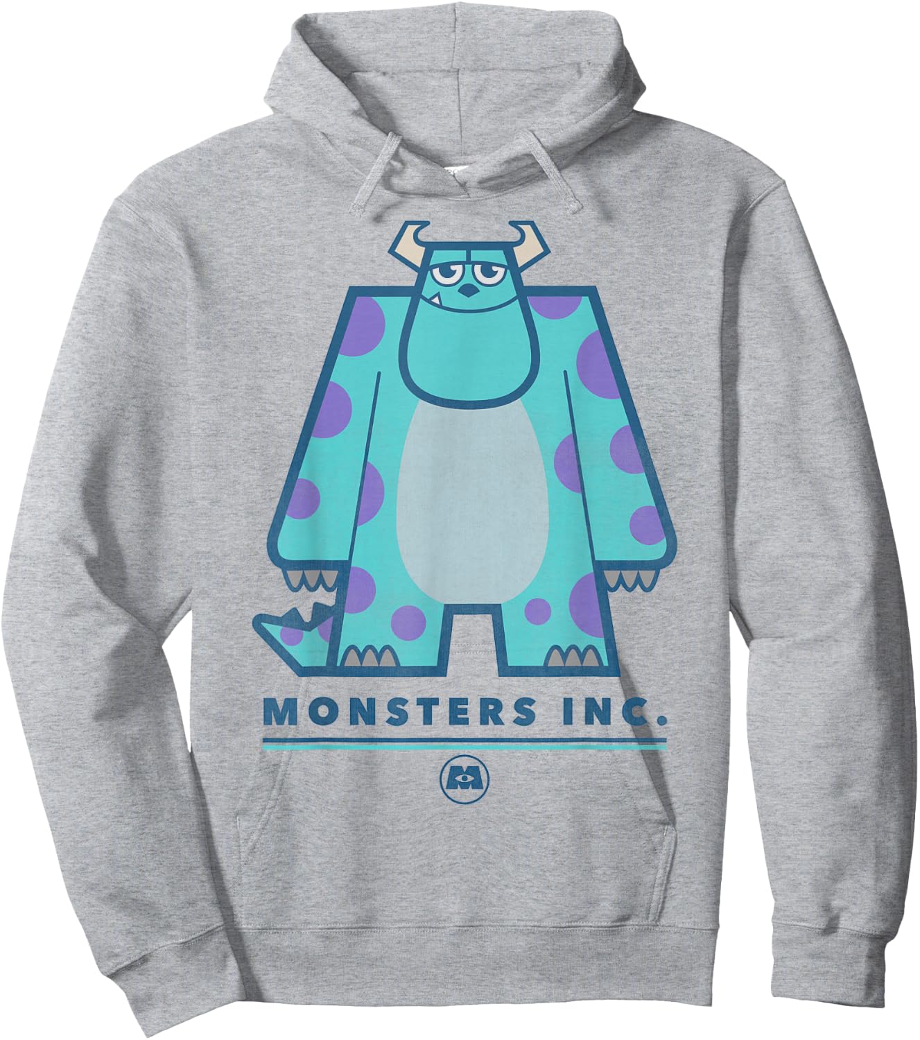 Disney Pixar Monster's Inc. Sully Portrait Hoodie - Hoodie | Ash