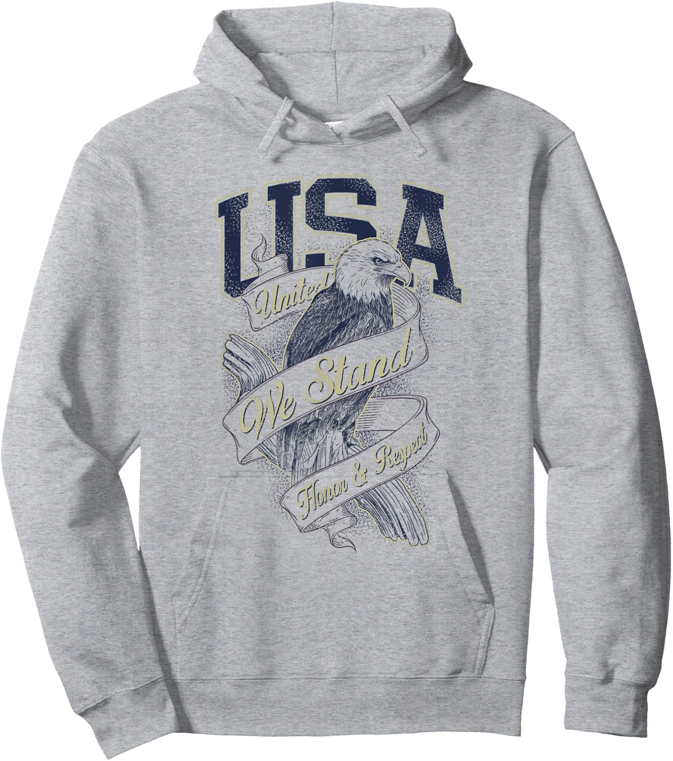 United We Stand USA | Classic Look Hoodie - Hoodie | Ash