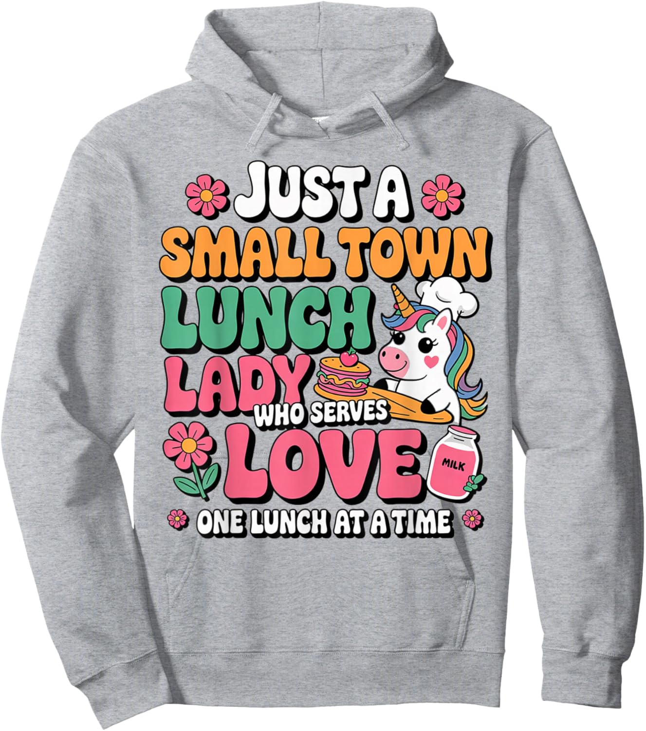 Lunch Lady School Cafeteria Crew Hoodie - Hoodie | Ash