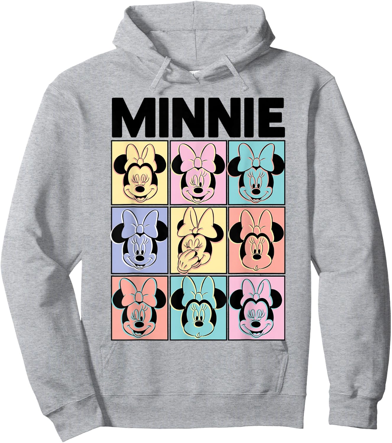 Disney - Minnie Mouse Pastel Boxes Hoodie - Hoodie | Ash