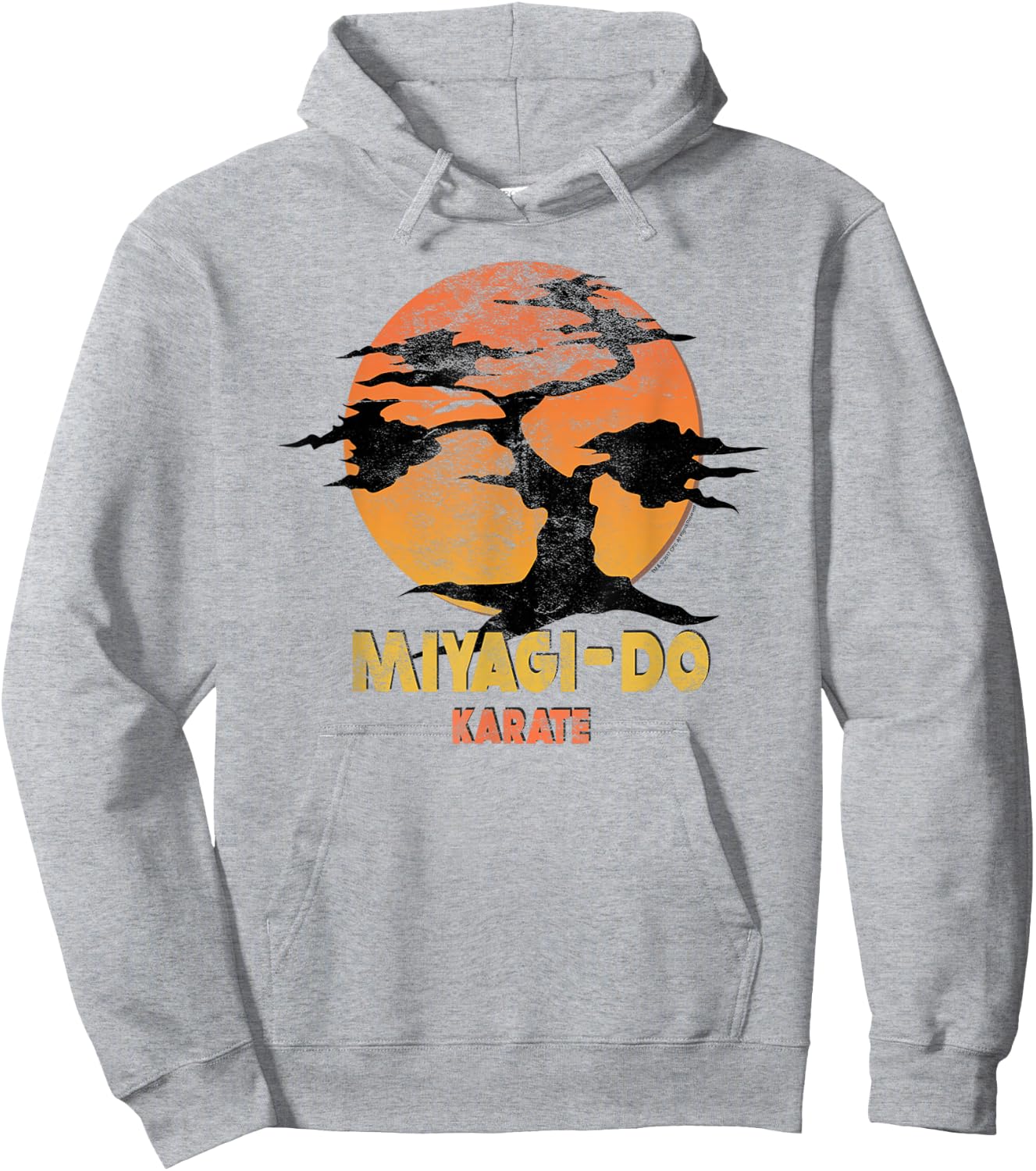 The Karate Kid Miyagi-Do Sunset Tree Logo Movie Hoodie - Hoodie | Ash