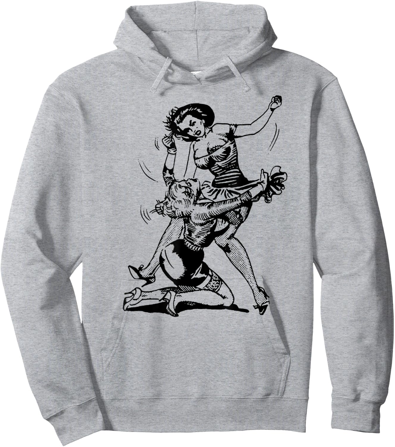 Funny MMA Sexy Women Cat Fight Hoodie - Hoodie | Ash