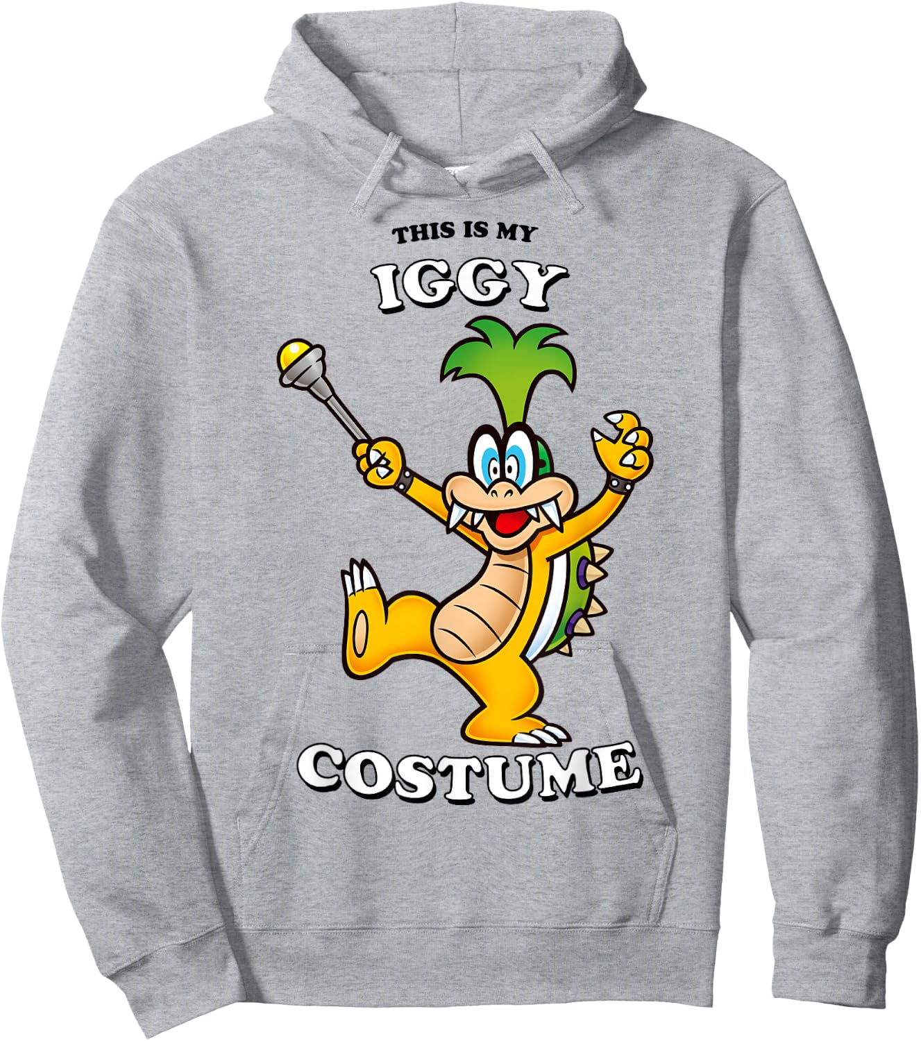 Super Mario Halloween This Is My Iggy Costume Hoodie - Hoodie | Ash