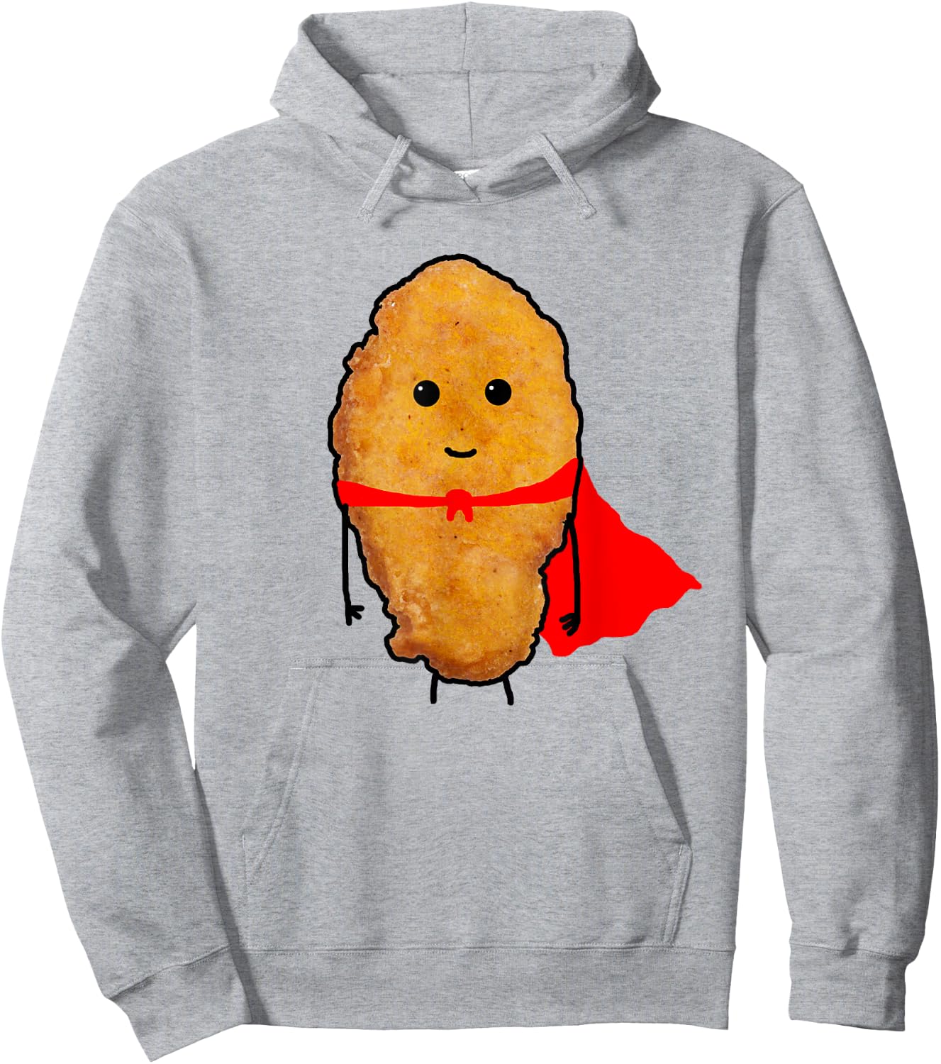 Super Hero Chicken Nuggets Women Kid's Hoodie - Hoodie | Ash